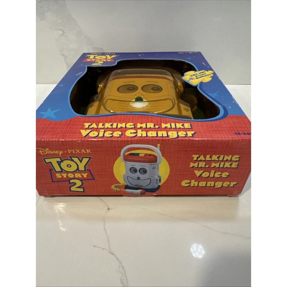 Toy Story 2 Talking Mr. Mike Voice Changer Disney Pixar W Box Needs Batteries A